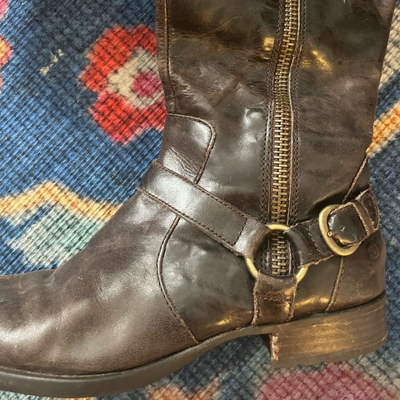 Born Shoes dark brown leather riding boots size 9 - Picture 5 of 7
